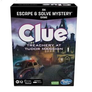 Clue Board Game Treachery at Tudor Mansion, Escape Room Game,